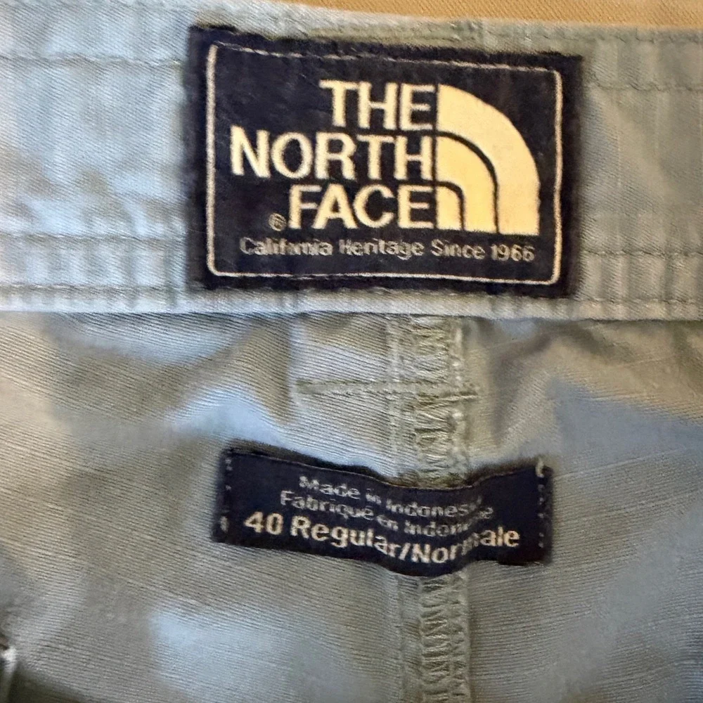 The North Face Cargo Shorts Mens 40 Blue‎ Ripstop Hiking Utility